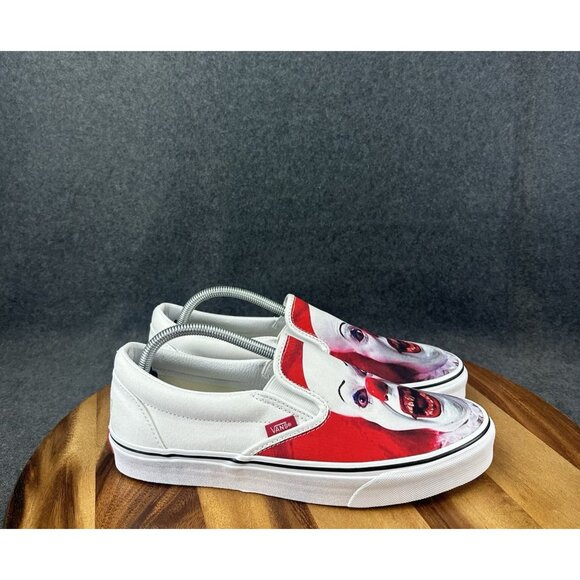 Vans Classic Slip-on X House Of Terror "It Pennywise" 10 Rare - Picture 1 of 12